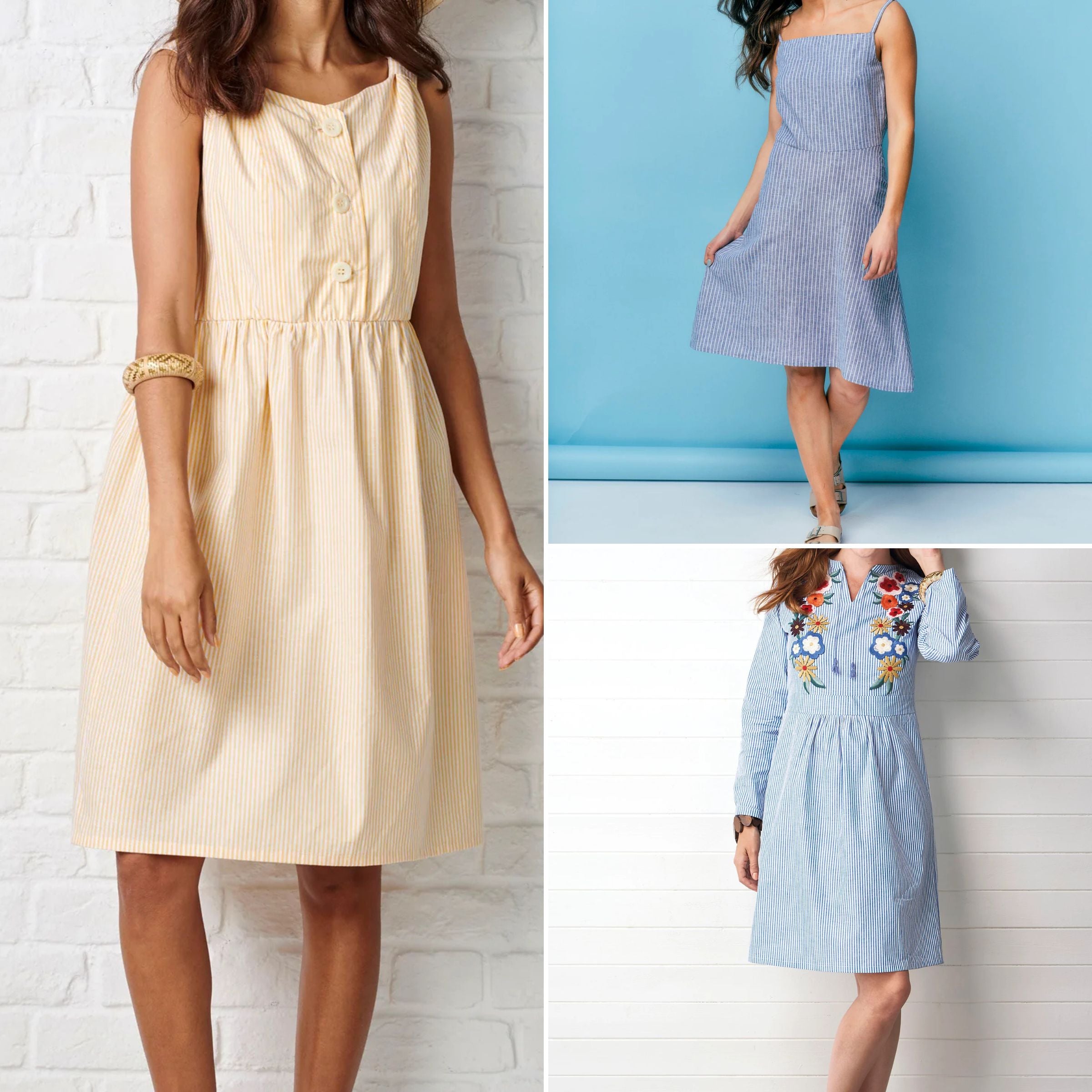 Summer Dress Sewing Pattern Bundle PDF – Gathered