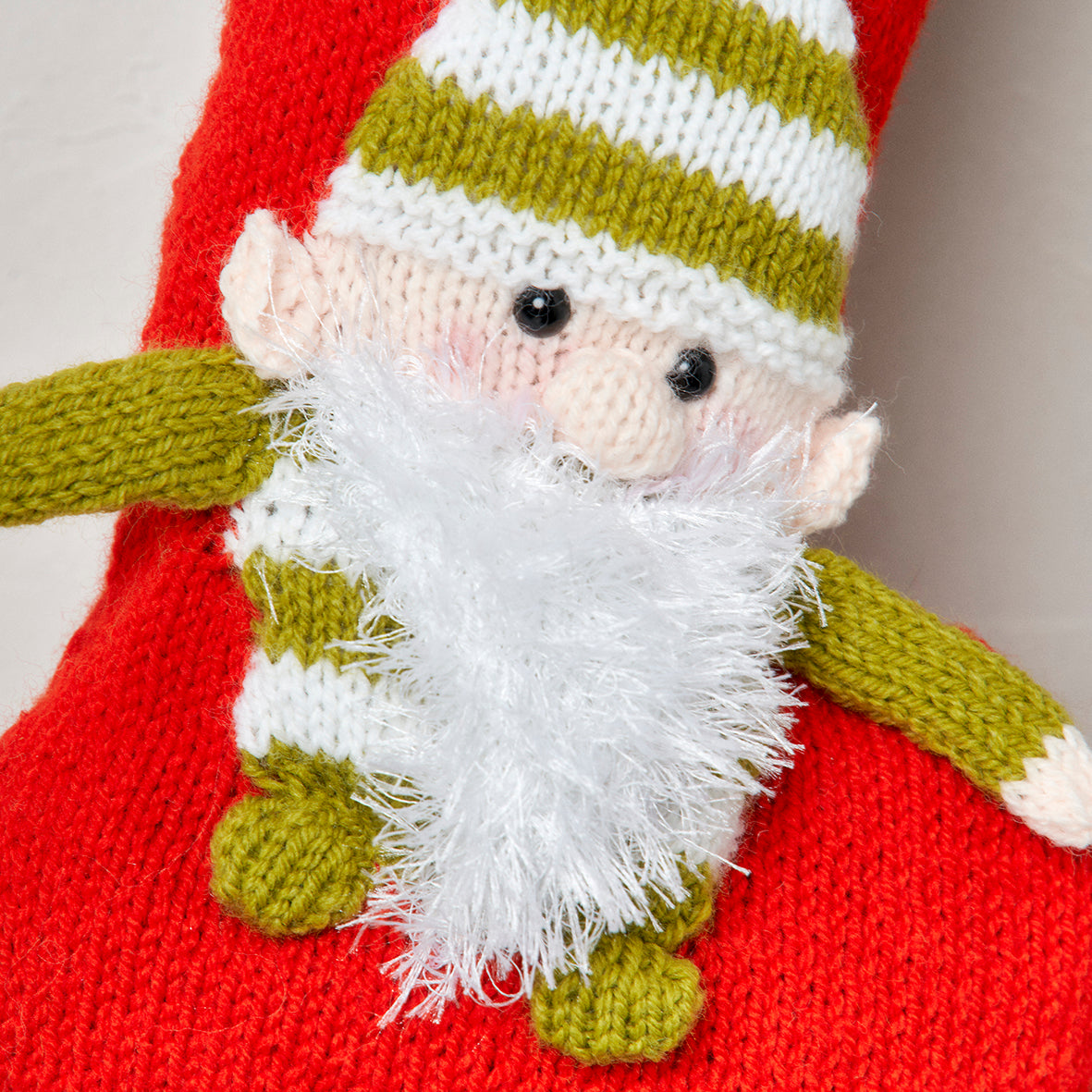 Christmas Gnome Stocking Knitting Pattern PDF