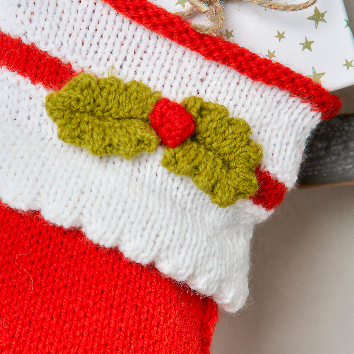 Christmas Gnome Stocking Knitting Pattern PDF