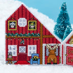 3D Santa House (North Pole Village - Part 2) Cross Stitch PDF Patterns