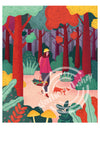 'Autumn Woods Foraging' Digital Art Print PDF by Bett Norris