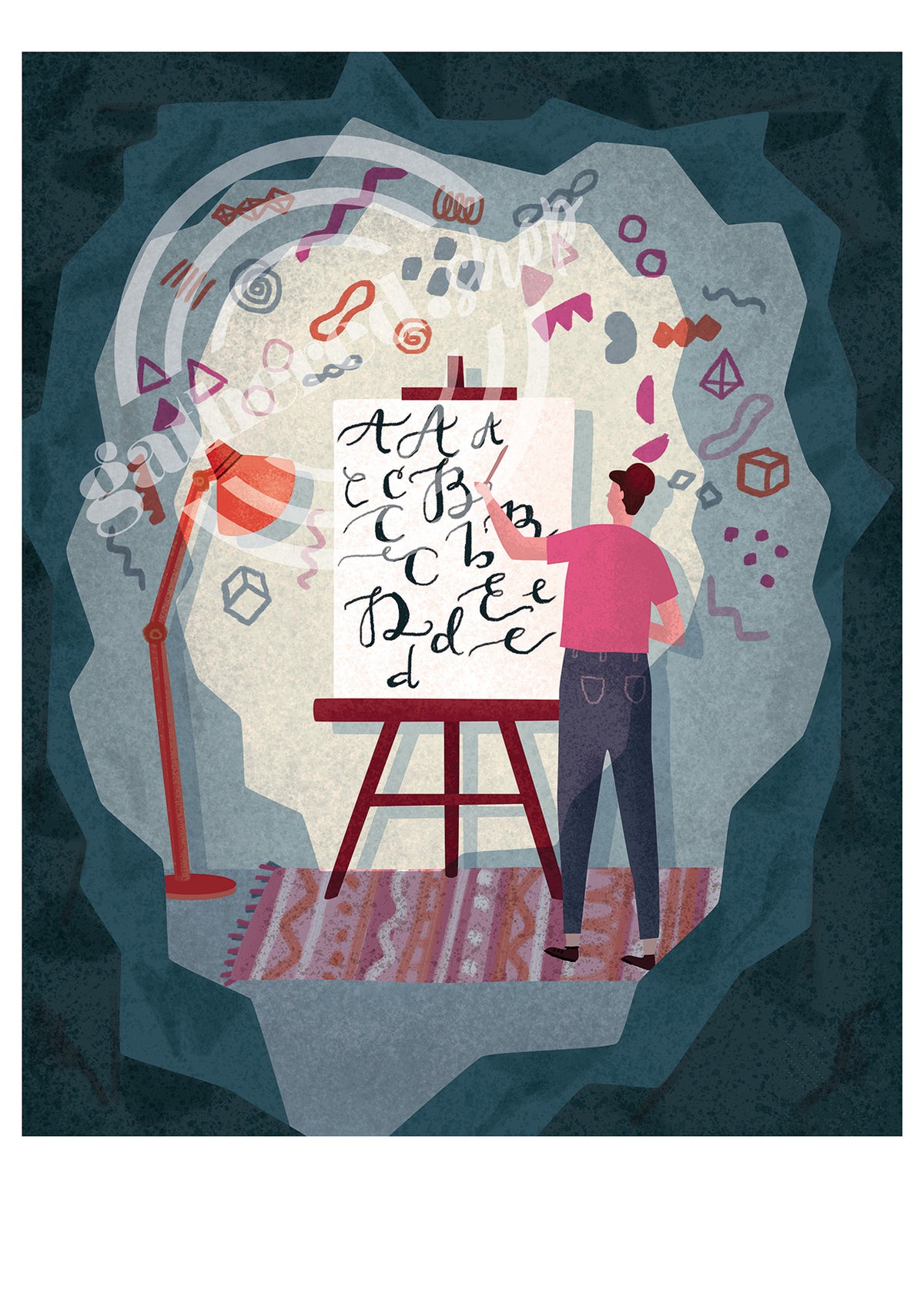 'The Artist' Digital Art Print PDF by Bett Norris