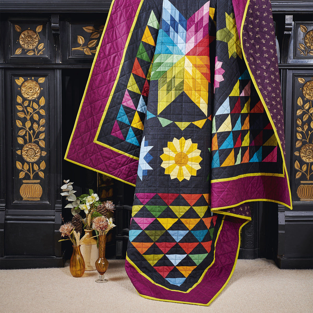 Amish Medallion Sampler Quilt Pattern PDF