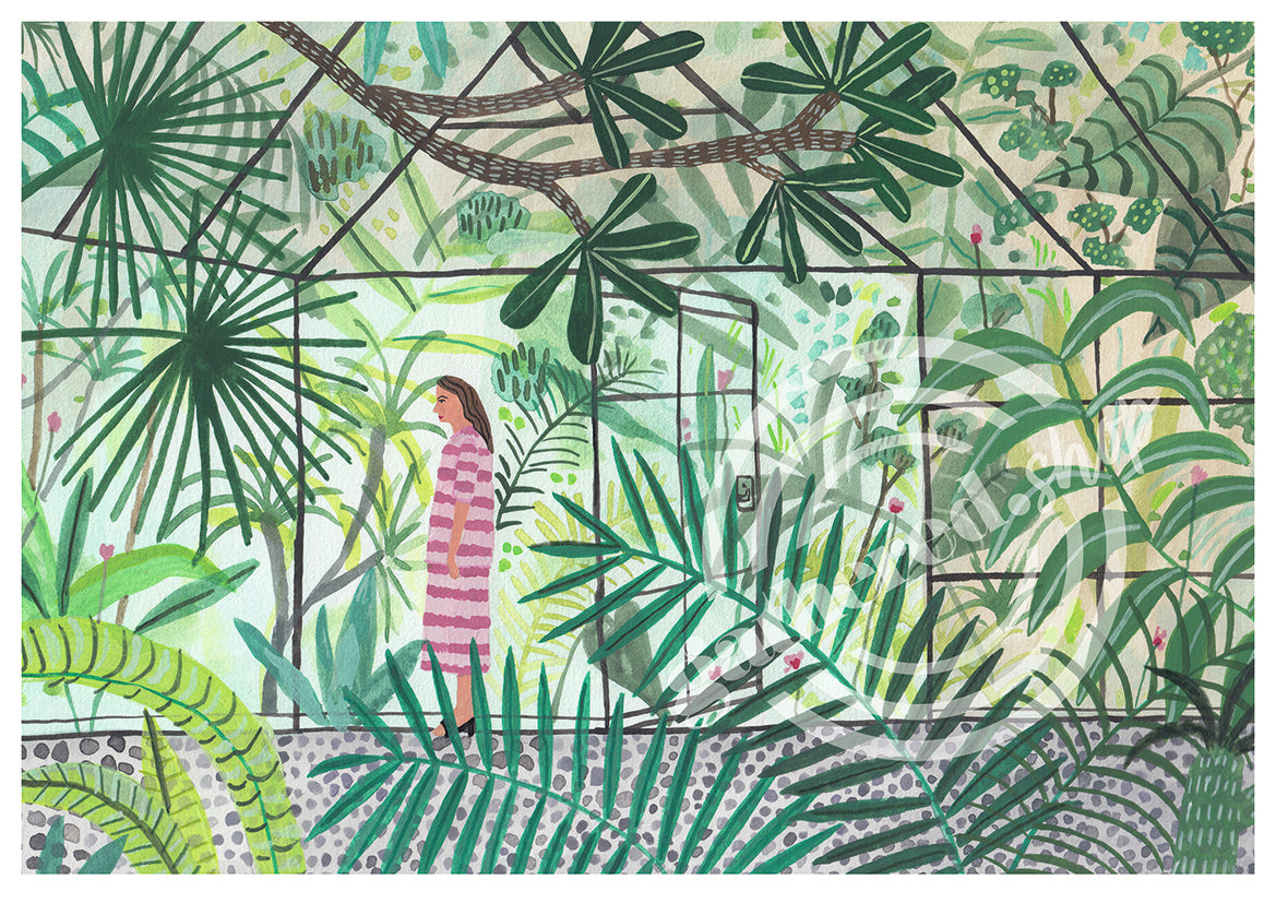 'Green House' Digital Art Print PDF by Miranda Sofroniou
