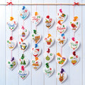 Advent Hearts Cross Stitch PDF Patterns