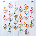 Advent Hearts Cross Stitch PDF Patterns