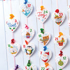 Advent Hearts Cross Stitch PDF Patterns