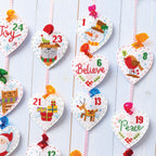 Advent Hearts Cross Stitch PDF Patterns