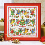 Festive Angels Cross Stitch PDF Pattern