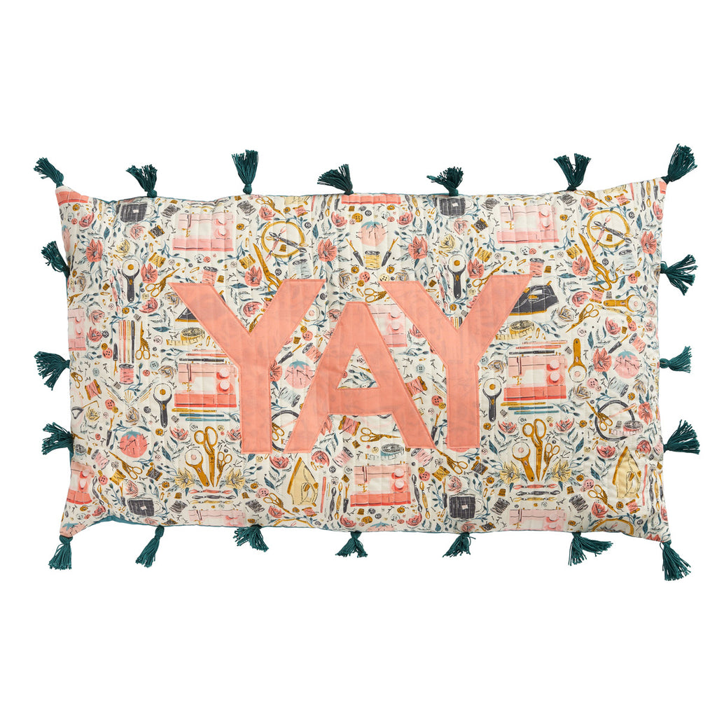 Appliqué Joy Yay Cushion Sewing Pattern PDF