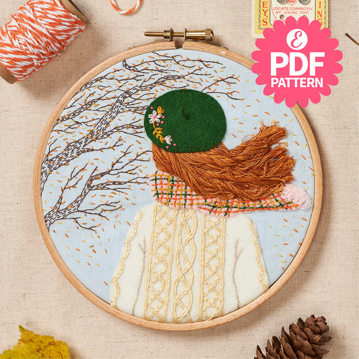 3D Embroidered Hair Pattern & ebook Bundle PDF