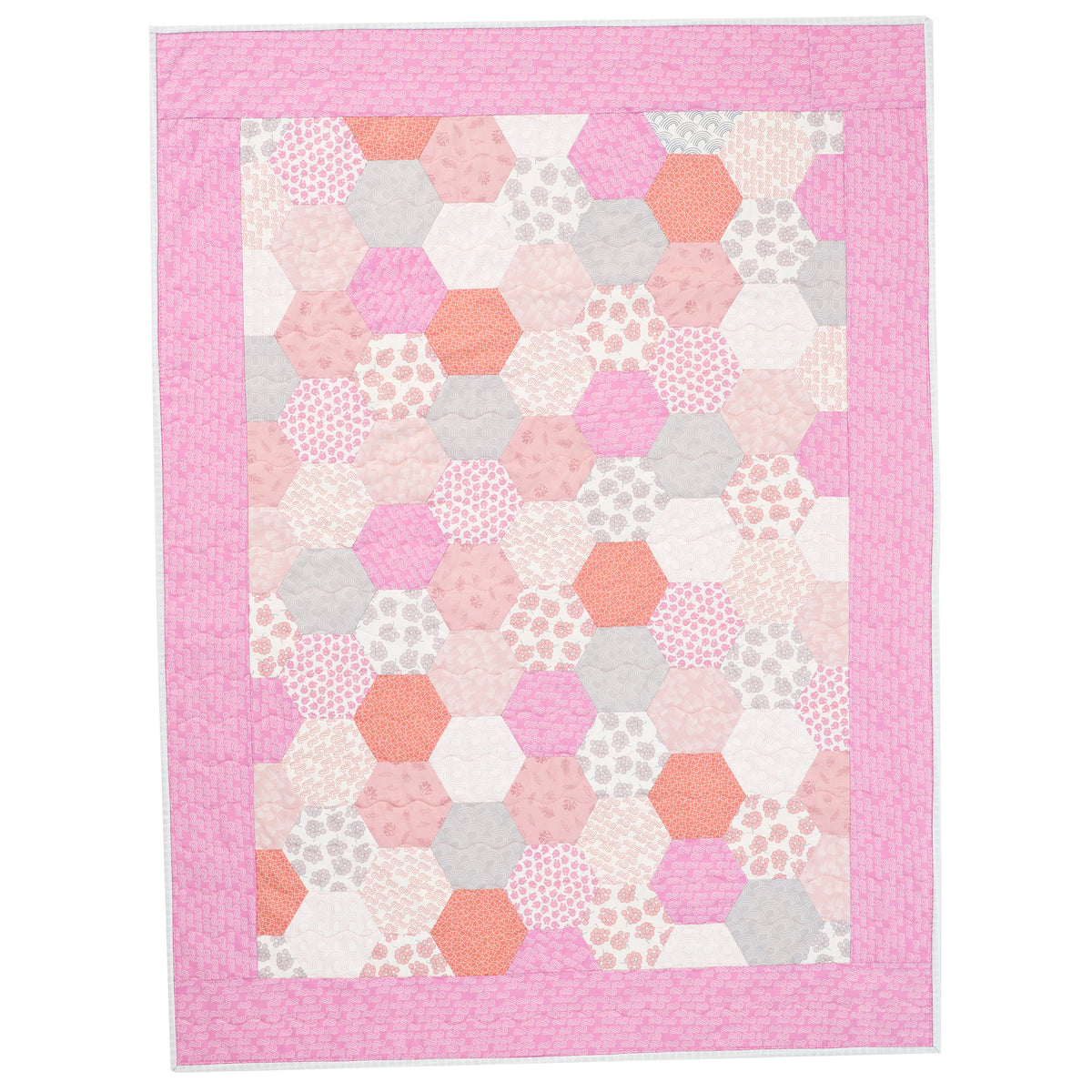 Baby Hexagon Quilt Pattern PDF