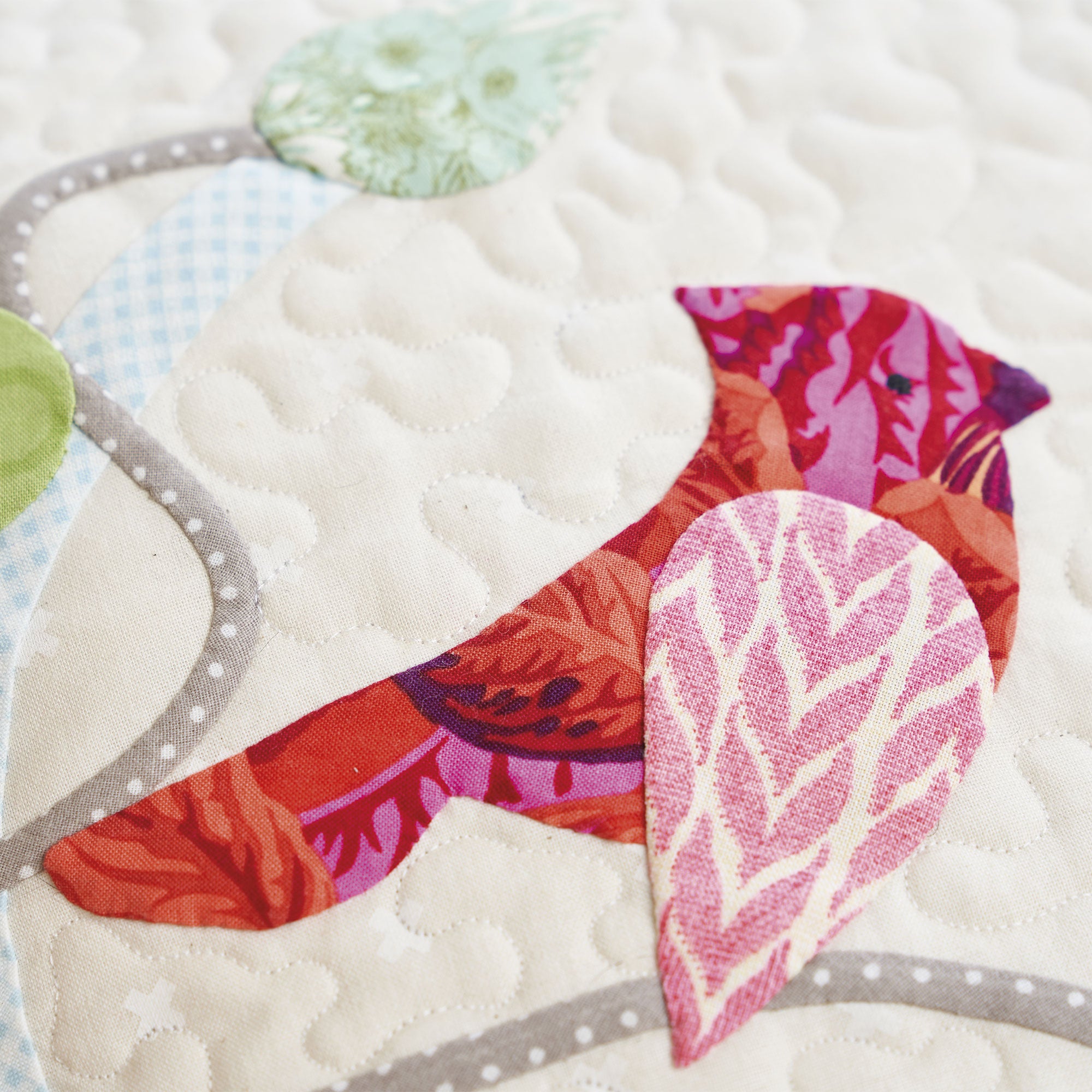 Applique Bird Cushion Pattern PDF