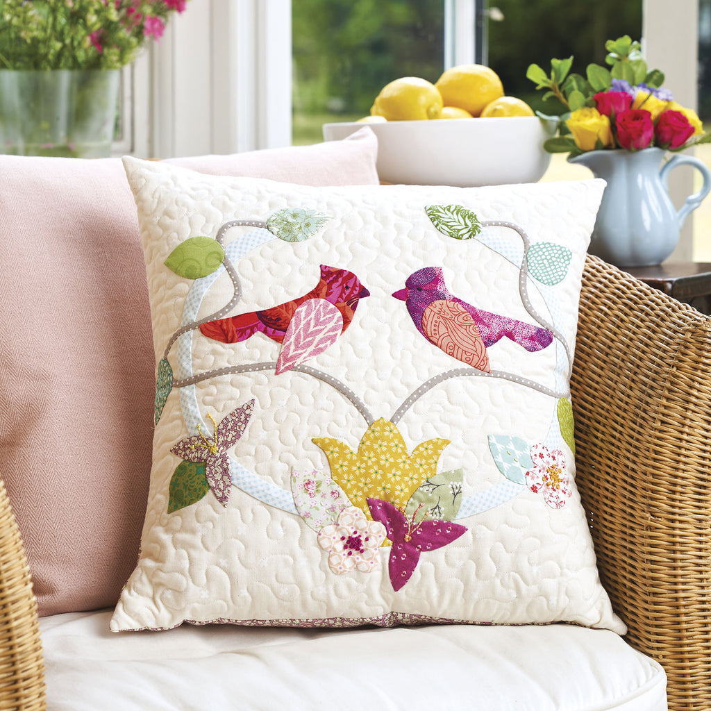 Applique Bird Cushion Pattern PDF