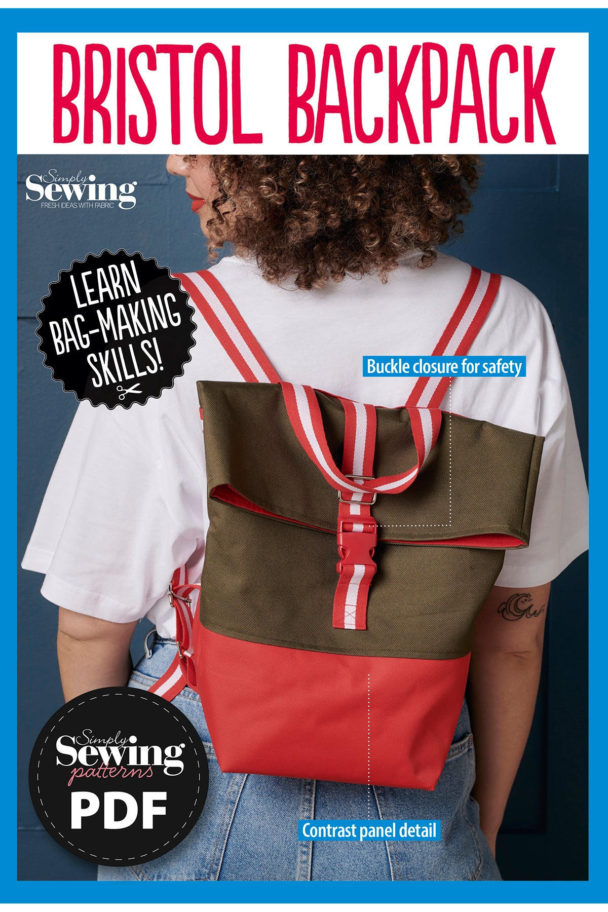 Bristol Backpack Sewing Pattern PDF