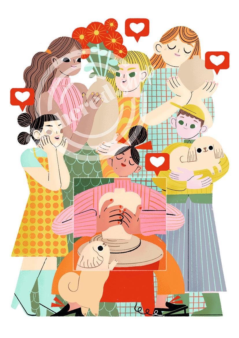 'Building Communities' Digital Art Print PDF by Kimberly Clinthorne-Wong