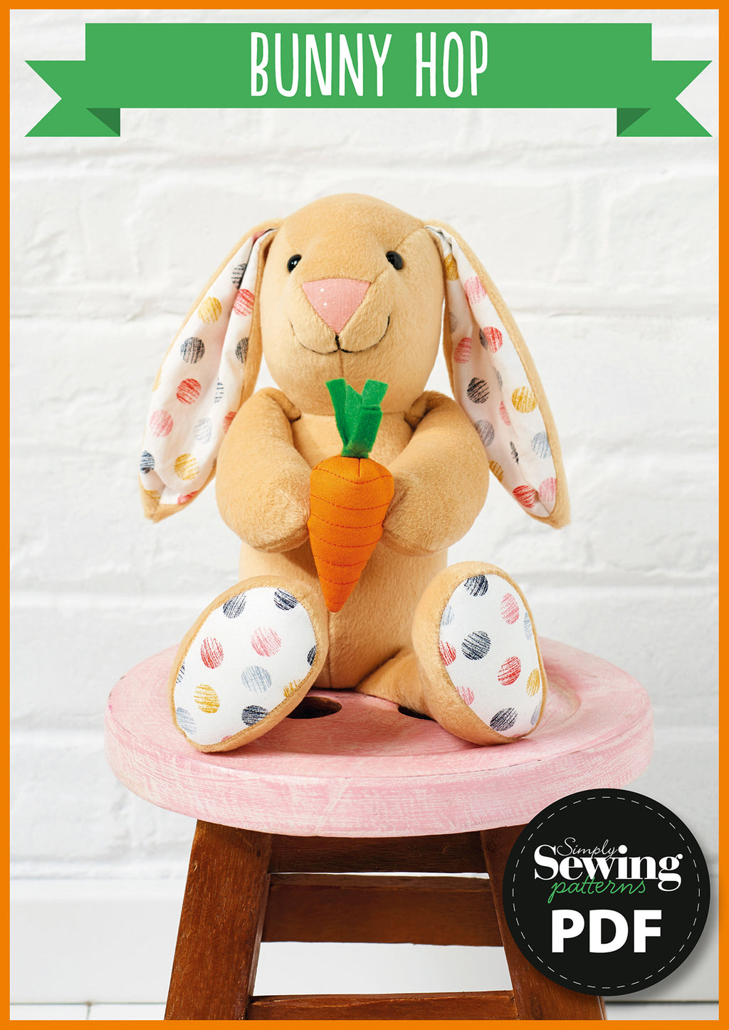 Easter Bunny Toy Sewing Pattern PDF