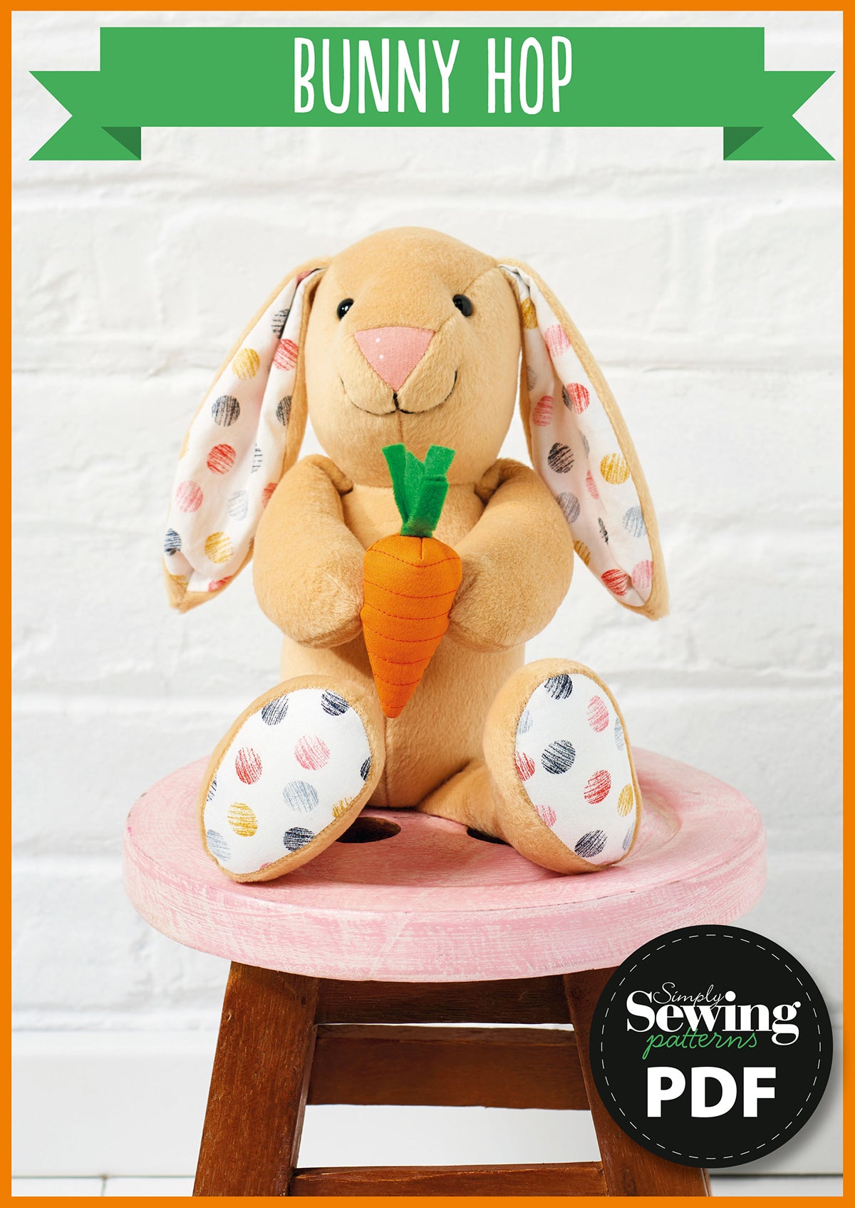 Easter Bunny Toy Sewing Pattern PDF