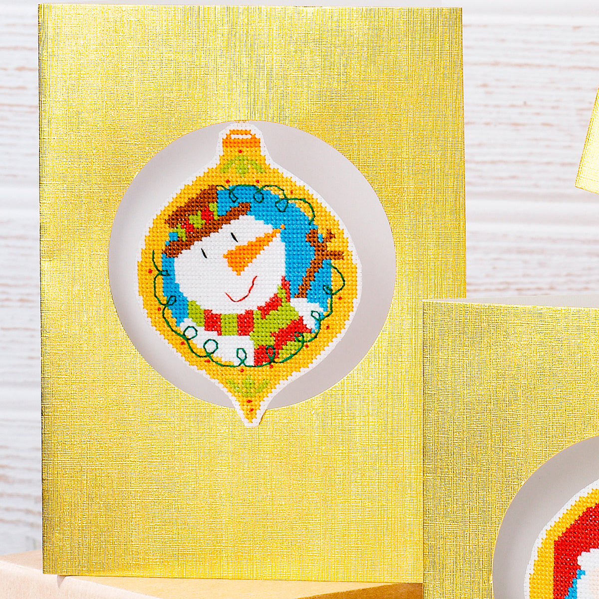Bauble Decoration Cross Stitch Cards PDF Patterns