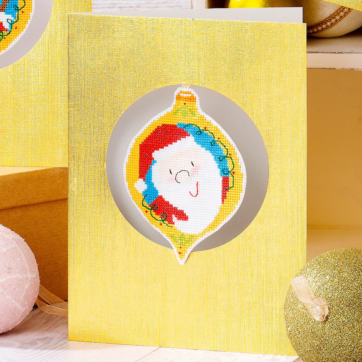 Bauble Decoration Cross Stitch Cards PDF Patterns