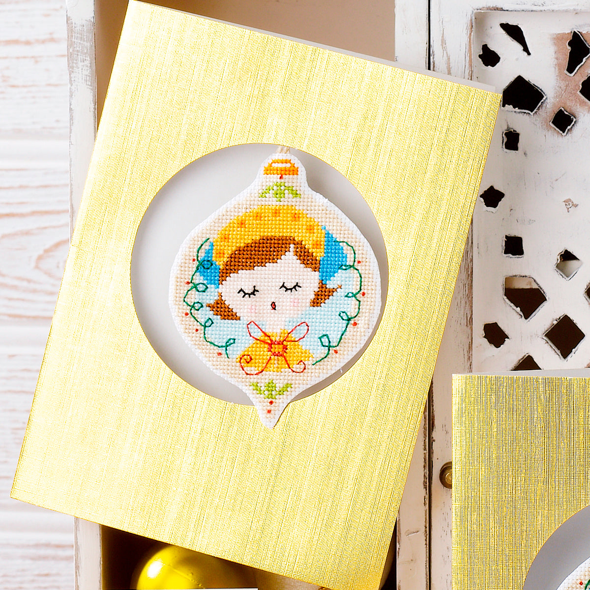 Bauble Decoration Cross Stitch Cards PDF Patterns