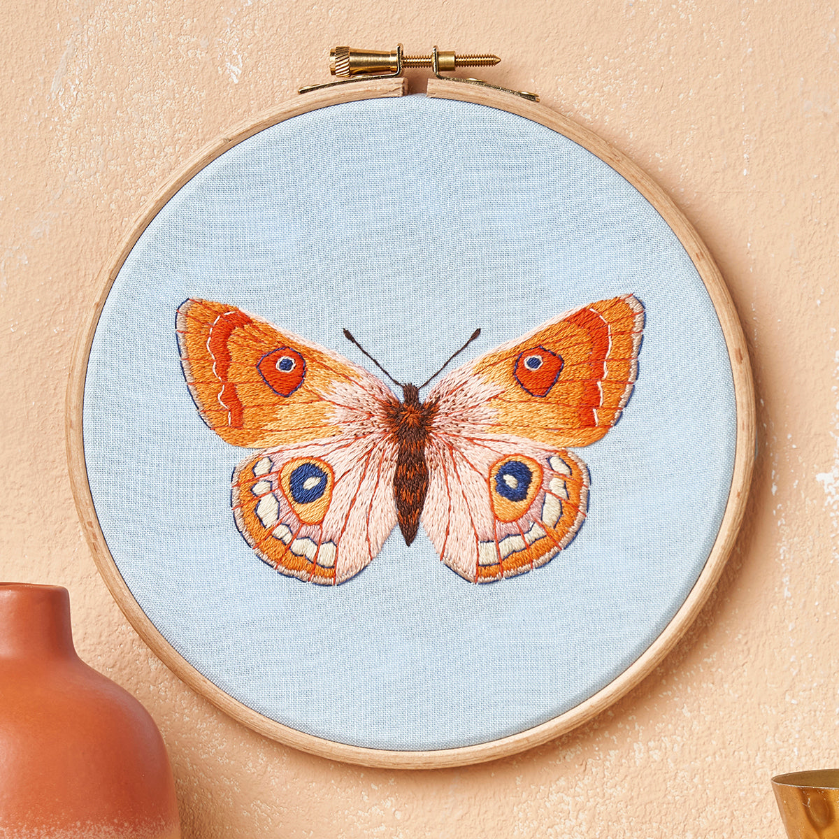 Beautiful Butterfly Embroidery Hoop Pattern PDF