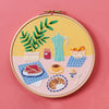Breakfast Embroidery Hoop Pattern PDF
