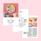 Breakfast Embroidery Hoop Pattern PDF