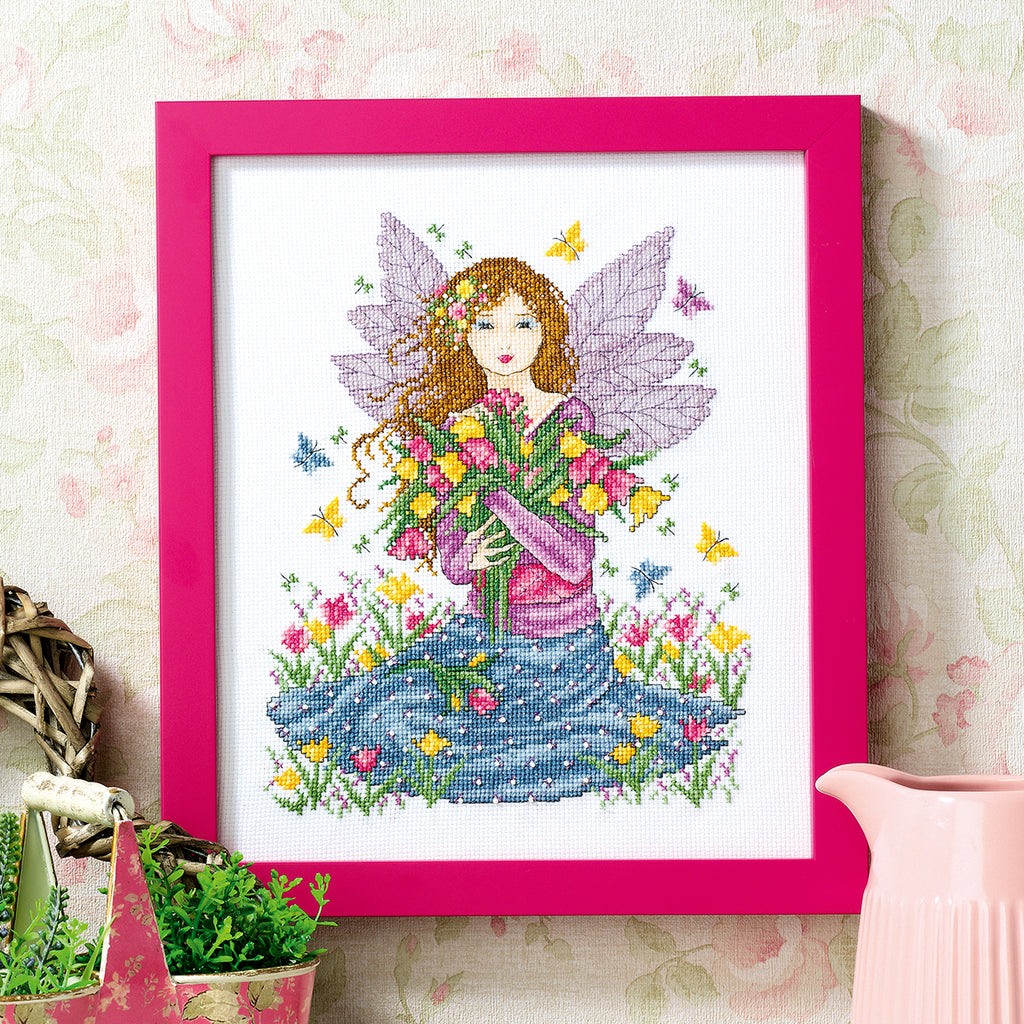 Tulip Fairy Cross Stitch PDF Pattern