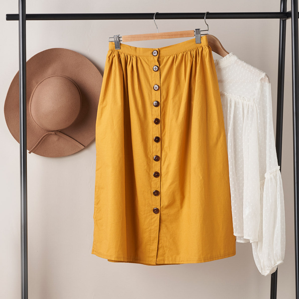 Button Skirt Sewing Pattern PDF