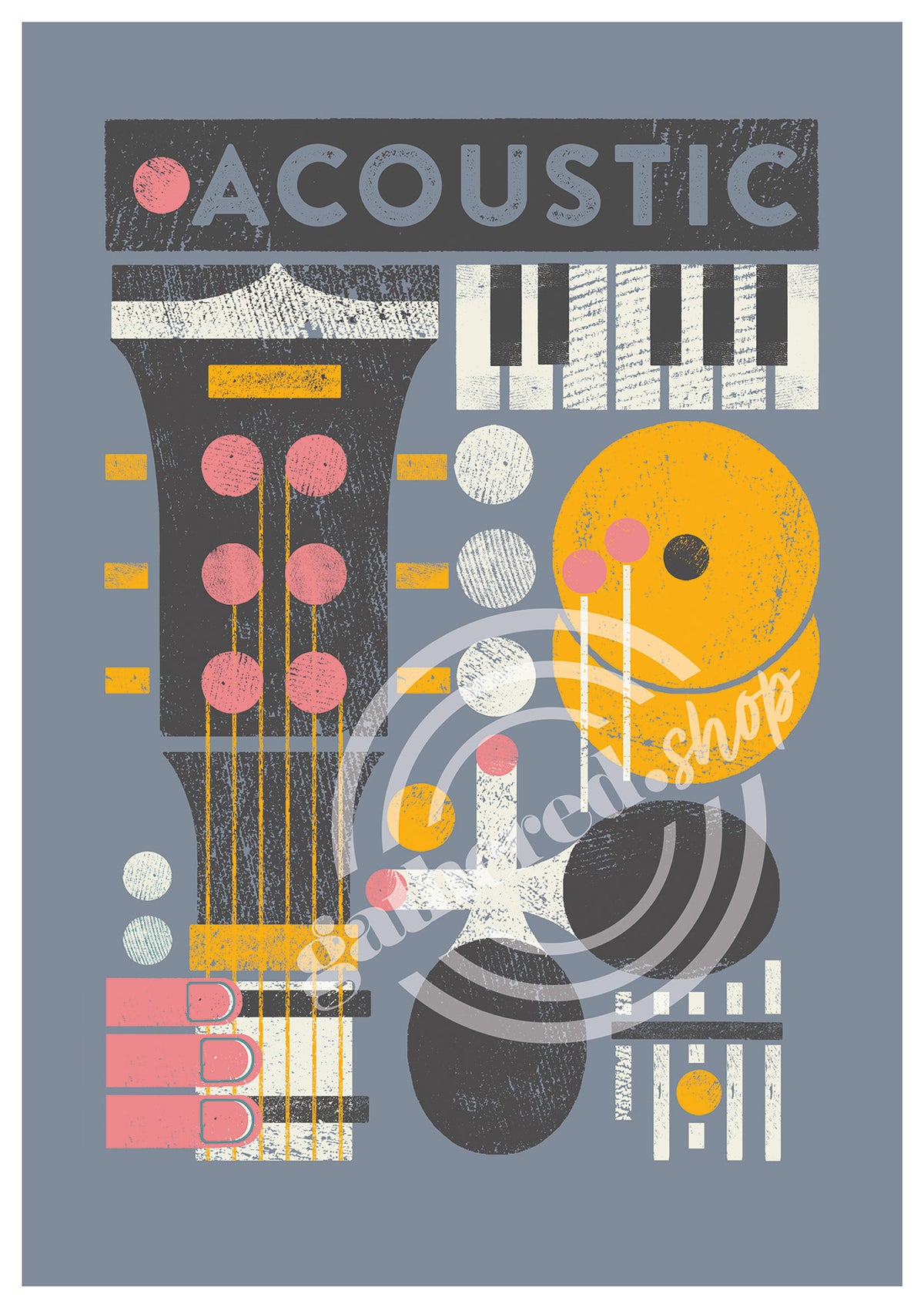 Music Genre Graphic Digital Art Print PDF Collection by Julian Dace