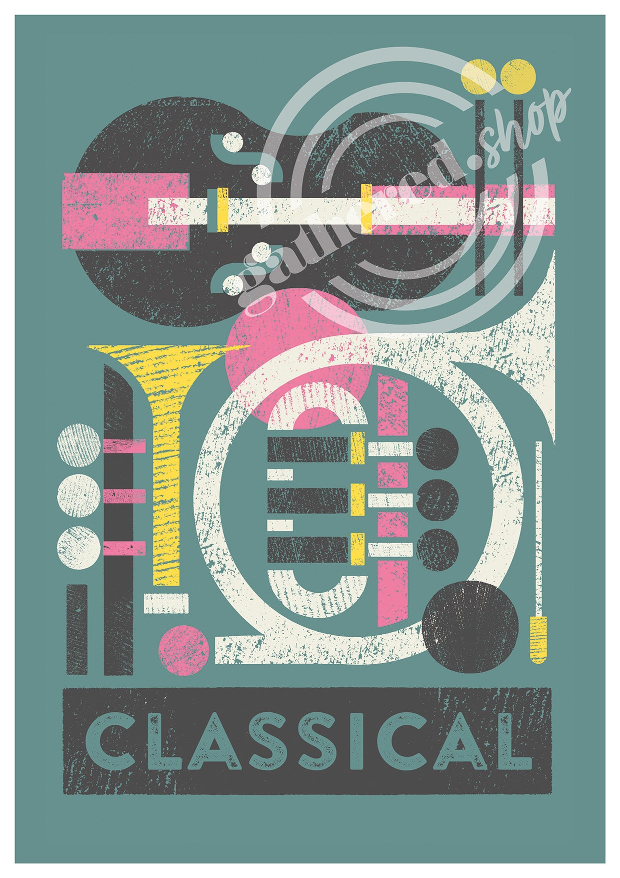 Music Genre Graphic Digital Art Print PDF Collection by Julian