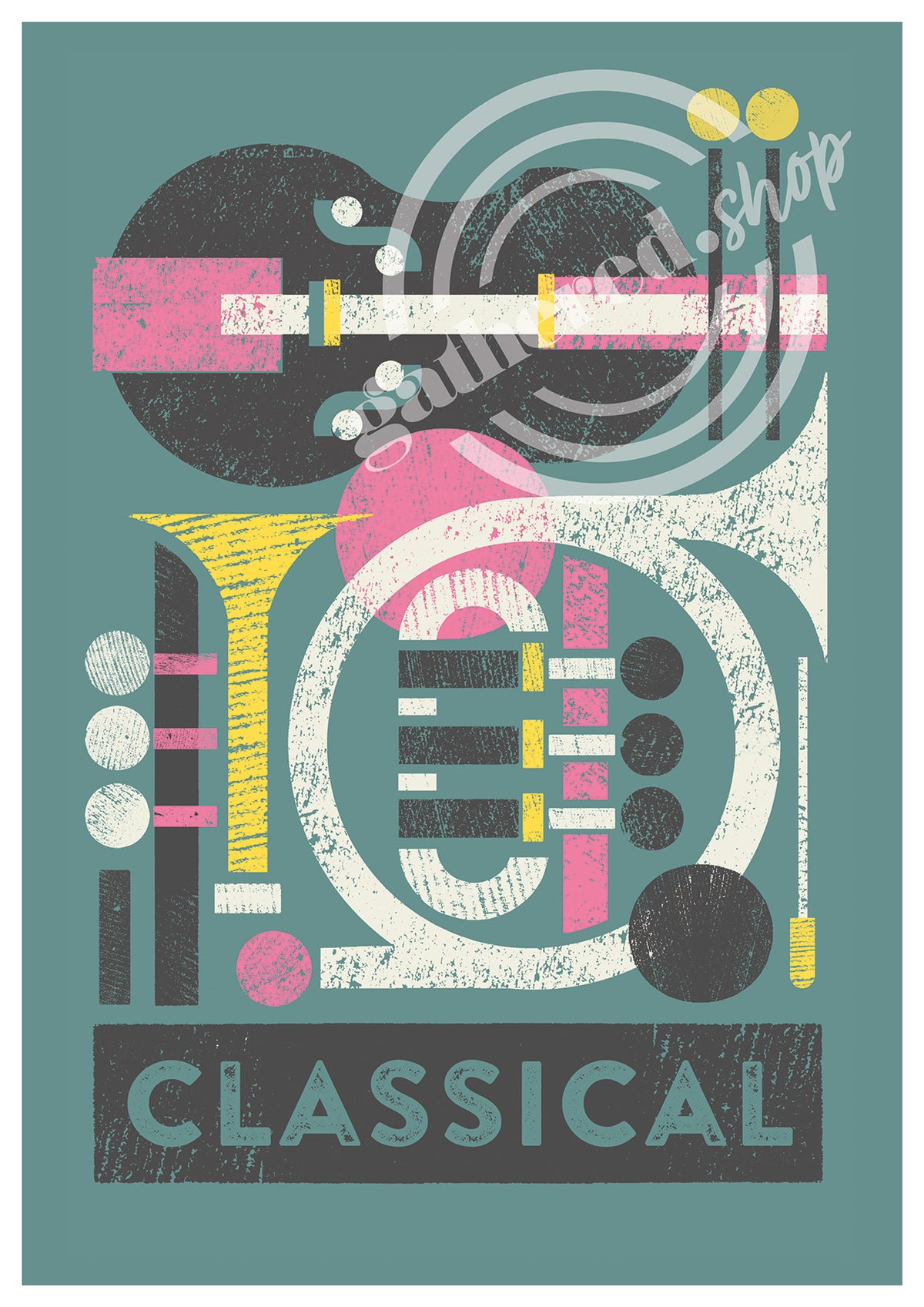 Music Genre Graphic Digital Art Print PDF Collection by Julian Dace