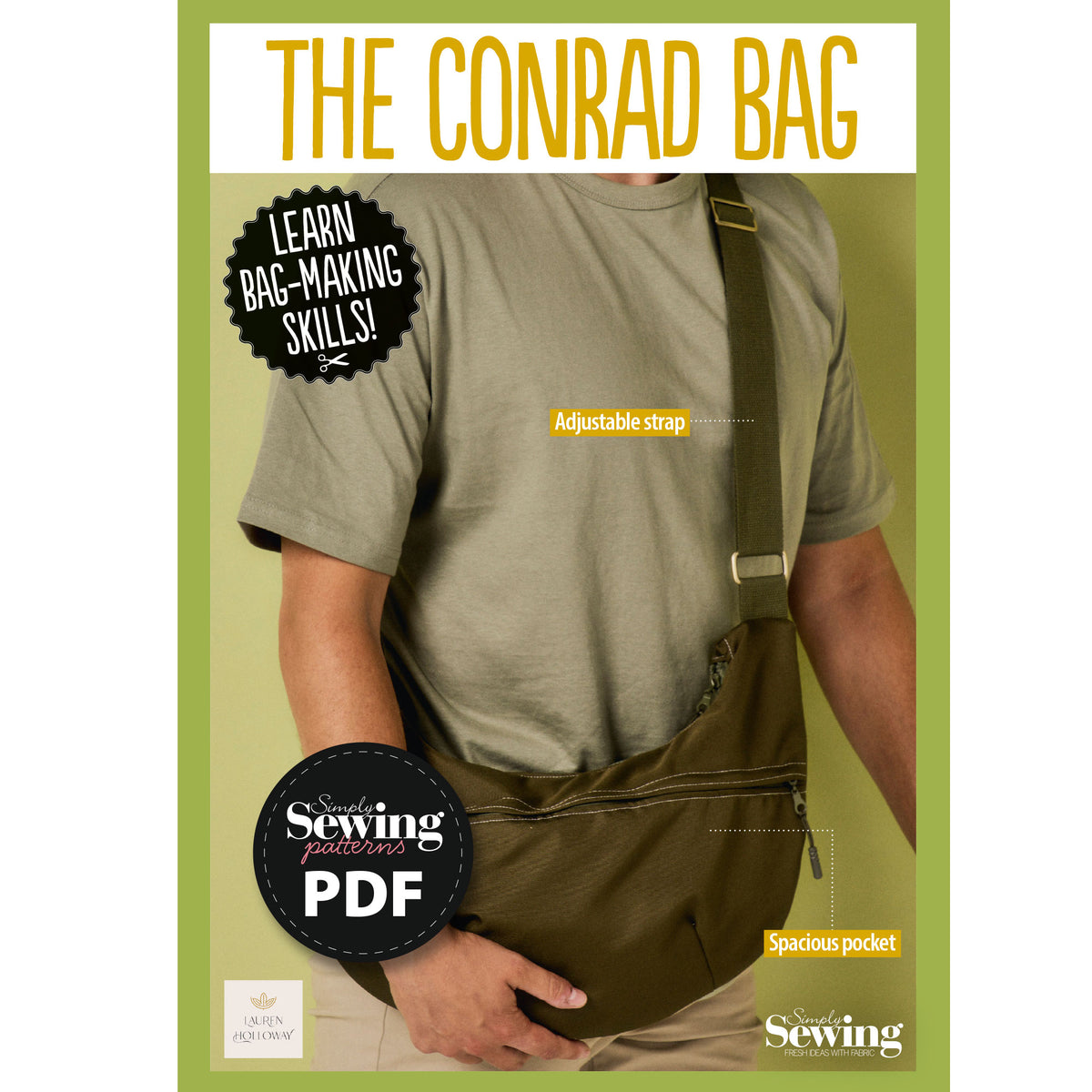 Conrad Bag Sewing Pattern PDF