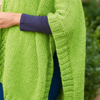 Cabled Poncho Knitting Pattern PDF