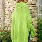 Cabled Poncho Knitting Pattern PDF