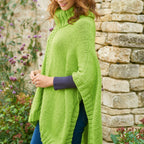 Cabled Poncho Knitting Pattern PDF