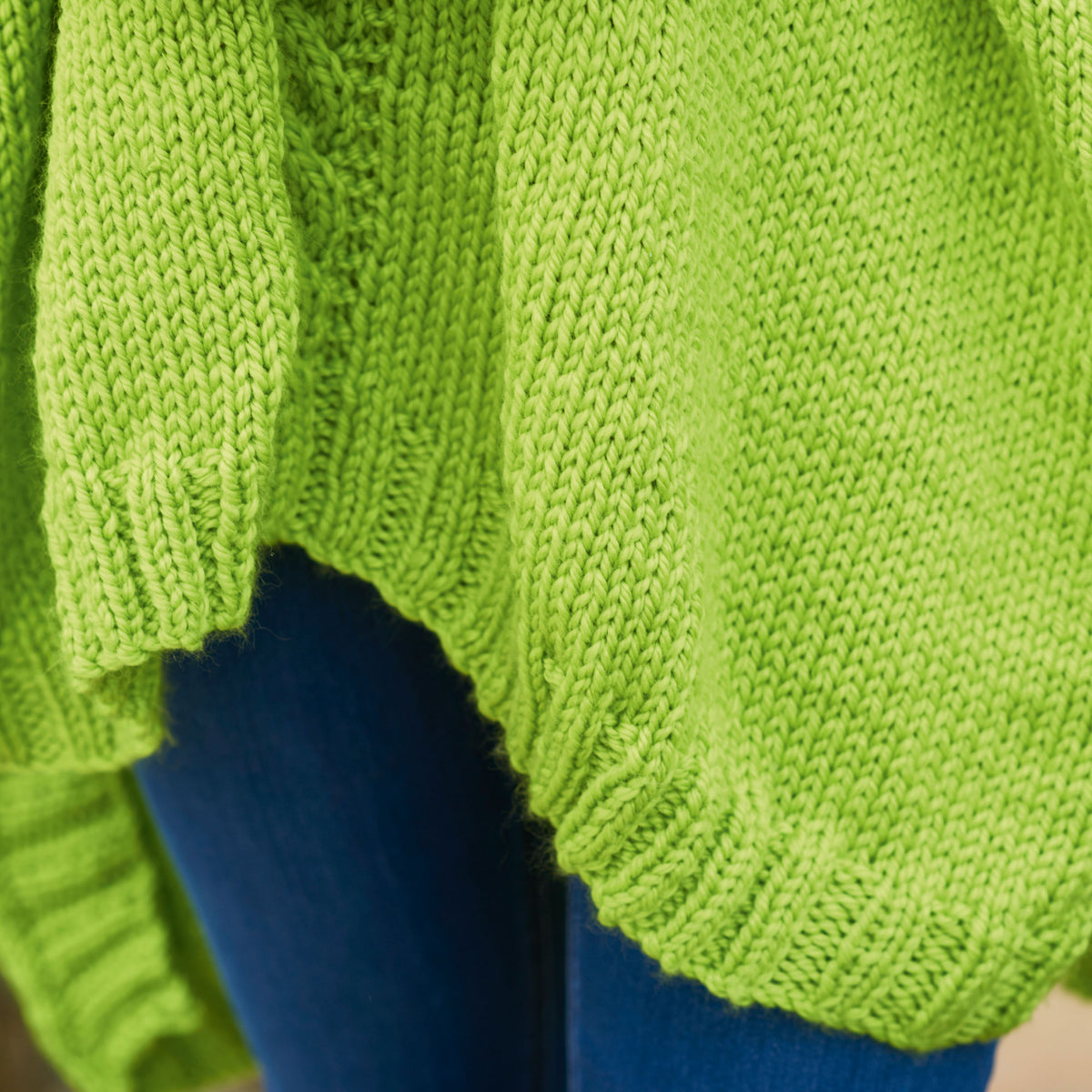 Cabled Poncho Knitting Pattern PDF