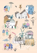 'Village' Digital Art Print PDF by Amyisla McCombie