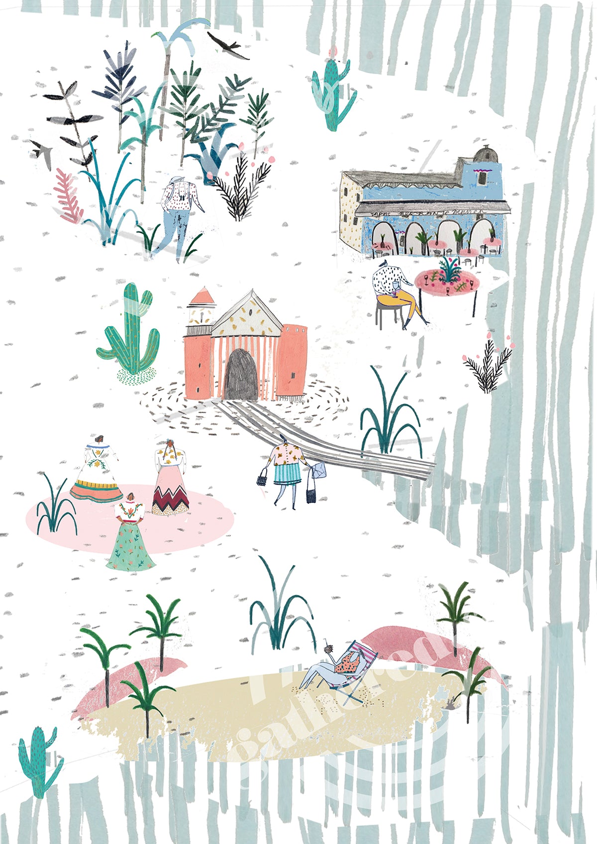 'Holiday' Digital Art Print PDF by Amyisla McCombie