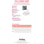 Carrie Skirt Sewing Pattern PDF