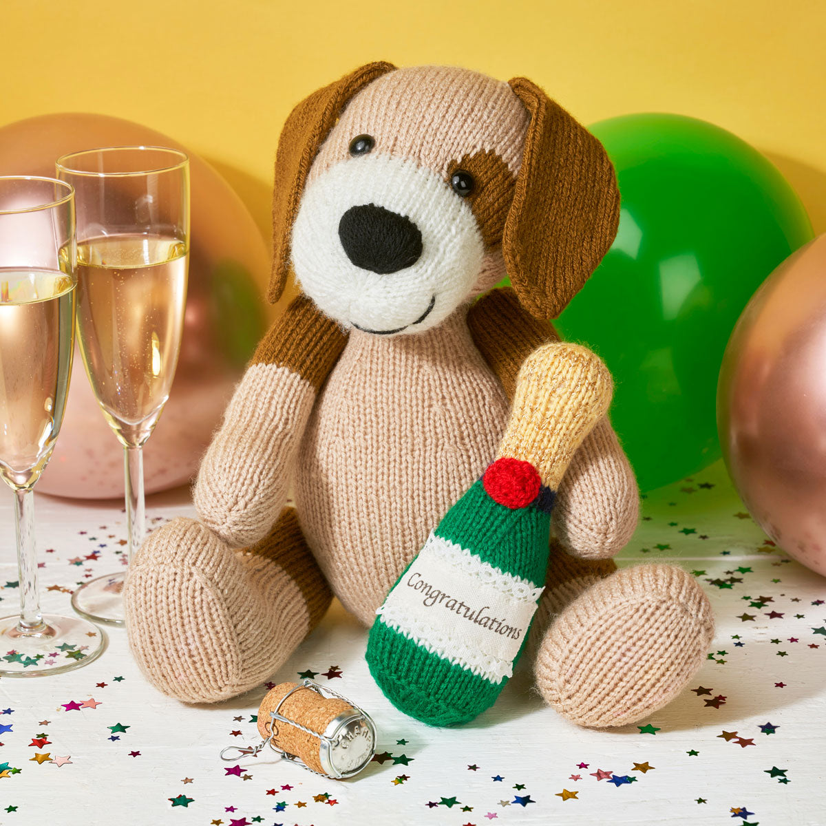 Celebration Puppy Knitting Pattern PDF