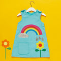 Children's Pinafore Rainbow Dress Sewing Pattern PDF