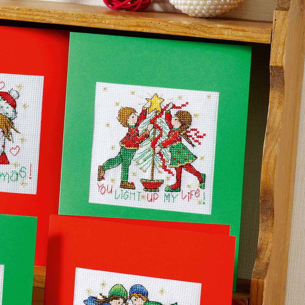 Christmas Couples Cards Cross Stitch PDF Patterns