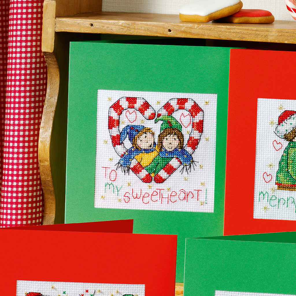 Christmas Couples Cards Cross Stitch PDF Patterns