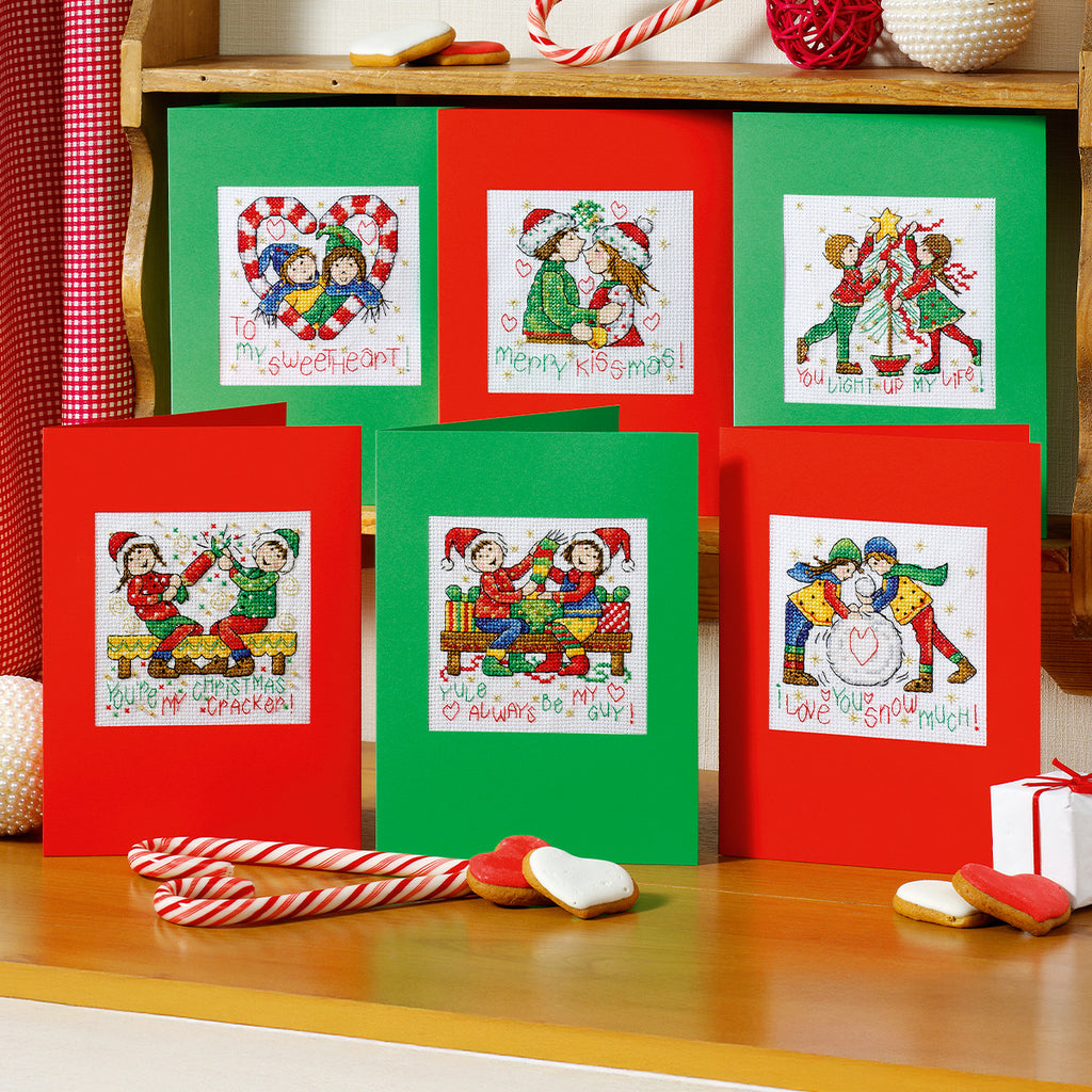 Christmas Couples Cards Cross Stitch PDF Patterns