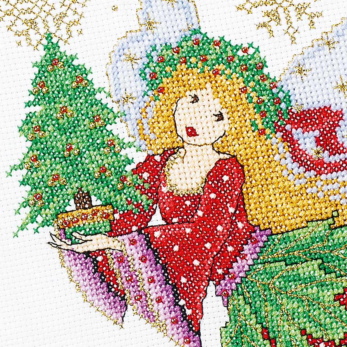 Festive Fairy Cross Stitch PDF Pattern