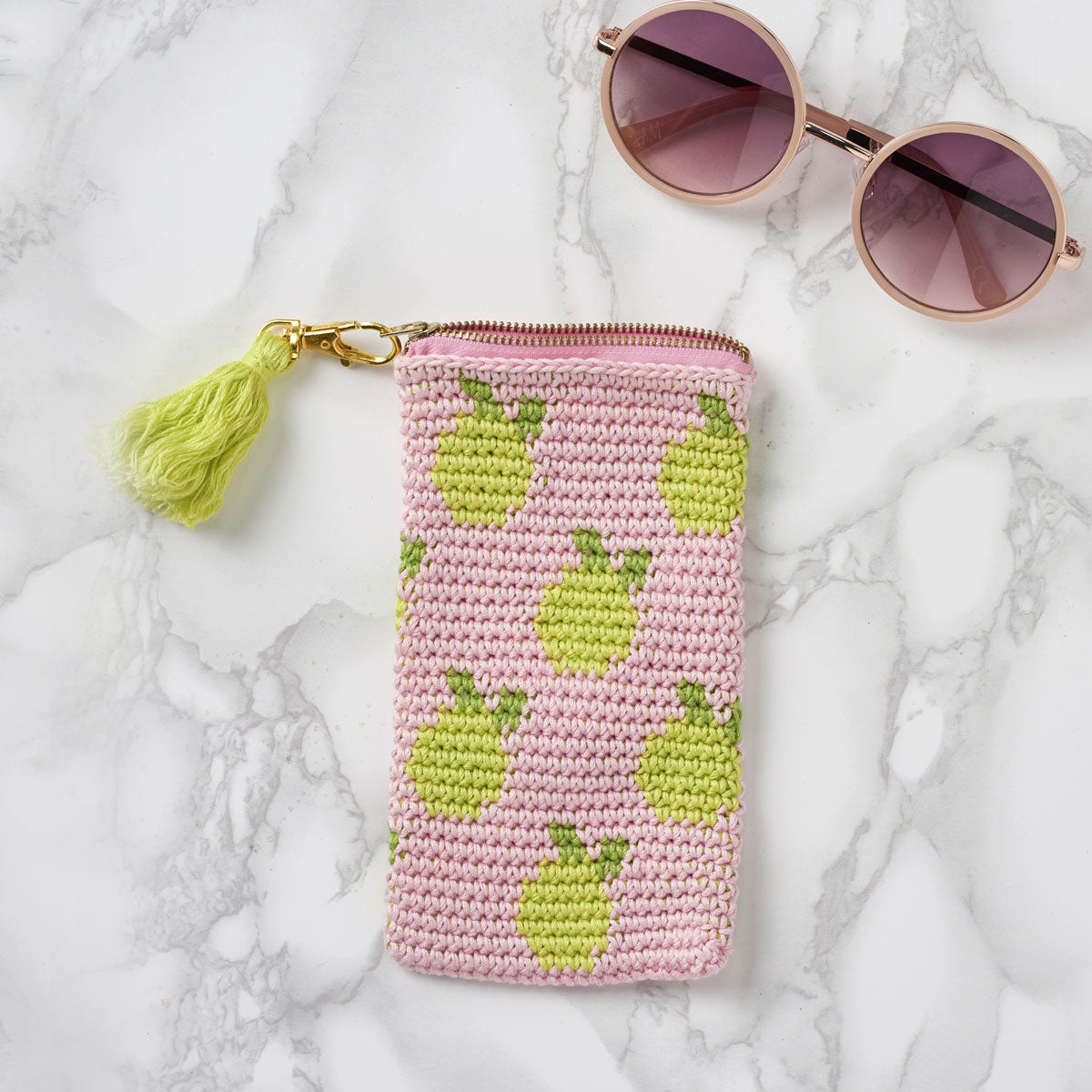 Citrus Twist Sunglasses Case Crochet Pattern PDF
