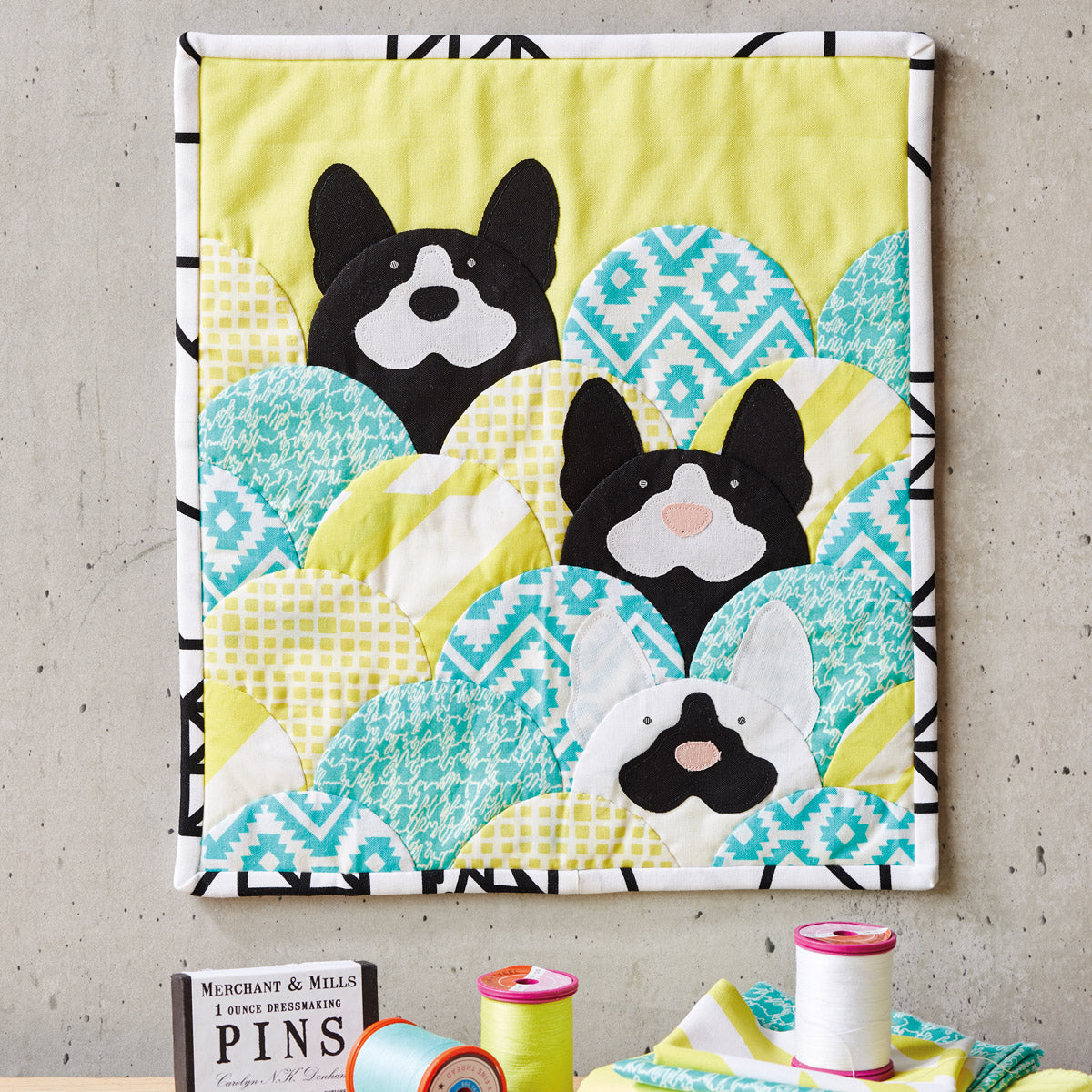 Clamshell Cuties Mini Quilt Pattern PDF