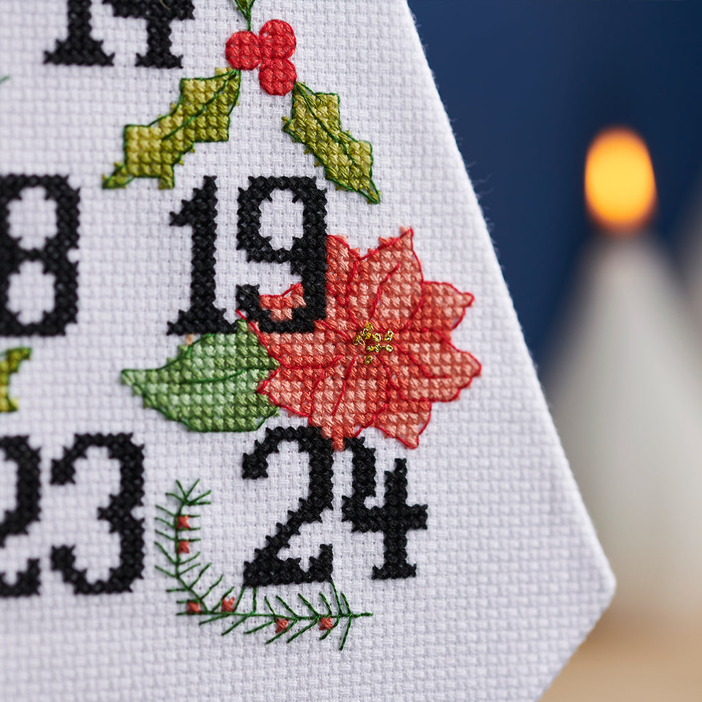 Christmas Countdown Advent Tree Cross Stitch PDF Pattern